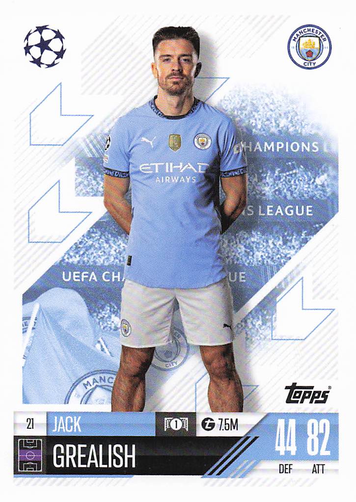 2024-25 Topps Match Attax UEFA Club Competitions Jack Grealish #21