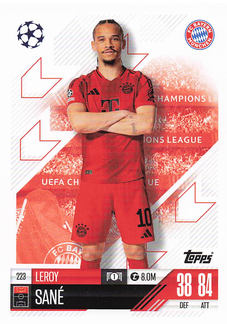2024-25 Topps Match Attax UEFA Club Competitions Leroy Sane #223