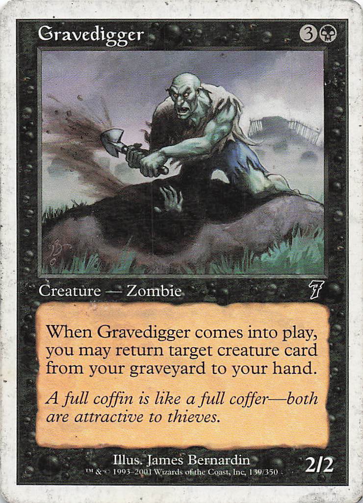 Magic The Gathering: 7th Edition EN: #139 Gravedigger