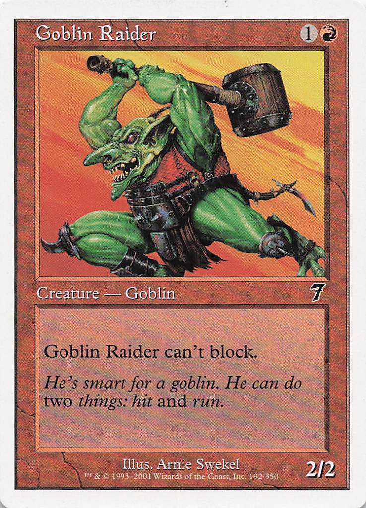 Magic The Gathering: 7th Edition EN: #192 Goblin Raider