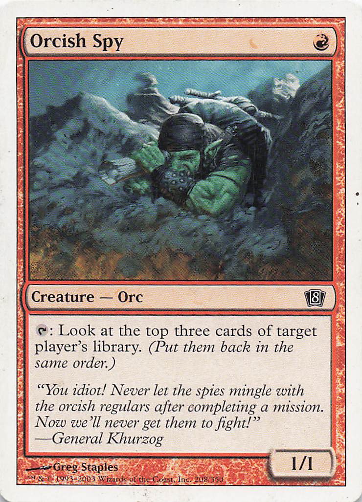 Magic The Gathering: 8th Edition EN: #208 Orcish Spy