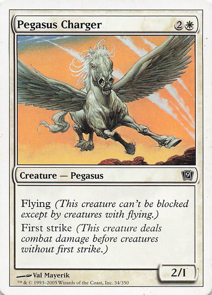 Magic The Gathering: 9th Edition EN: #34 Pegasus Charger