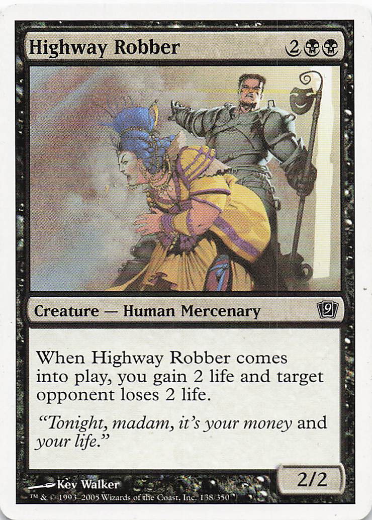 Magic The Gathering: 9th Edition EN: #138 Highway Robber