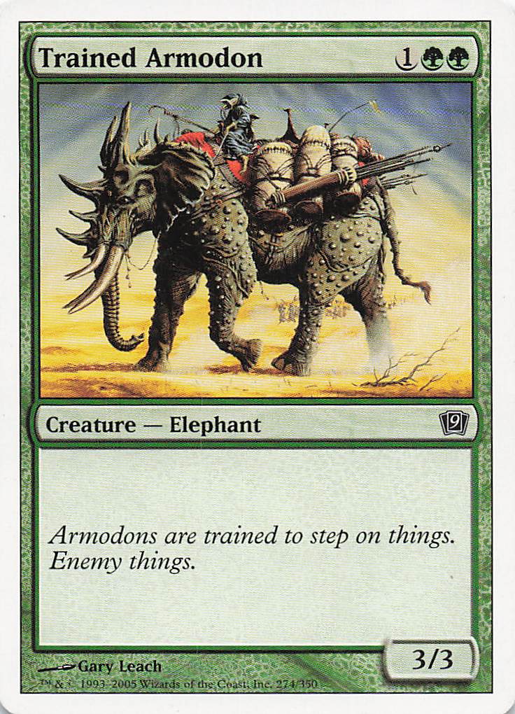 Magic The Gathering: 9th Edition EN: #274 Trained Armodon