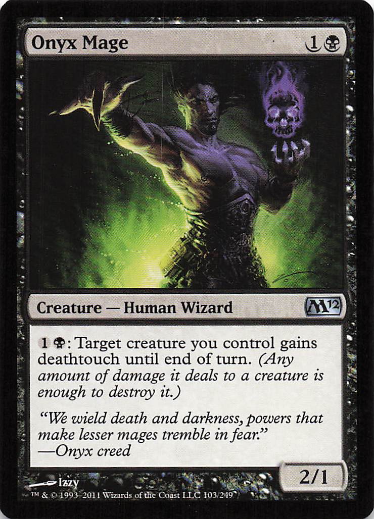 Magic The Gathering: Magic 2012 EN: #103 Onyx Mage