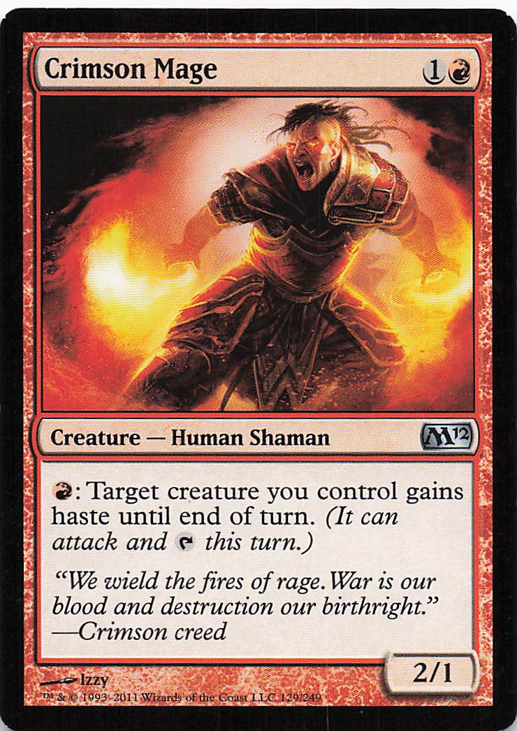 Magic The Gathering: Magic 2012 EN: #129 Crimson Mage