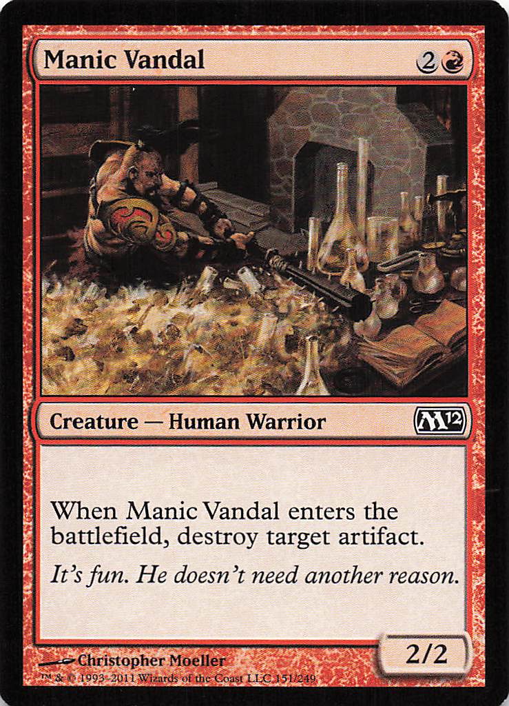 Magic The Gathering: Magic 2012 EN: #151 Manic Vandal
