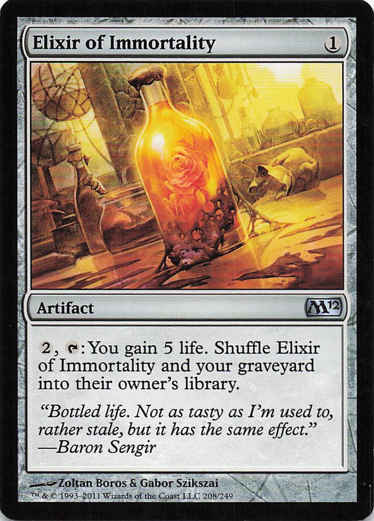 Magic The Gathering: Magic 2012 EN: #208 Elixir of Immortality