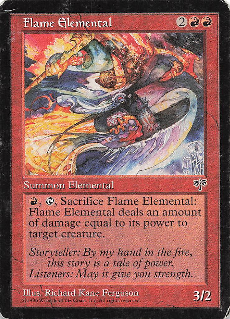 Magic The Gathering: Mirage EN: Flame Elemental