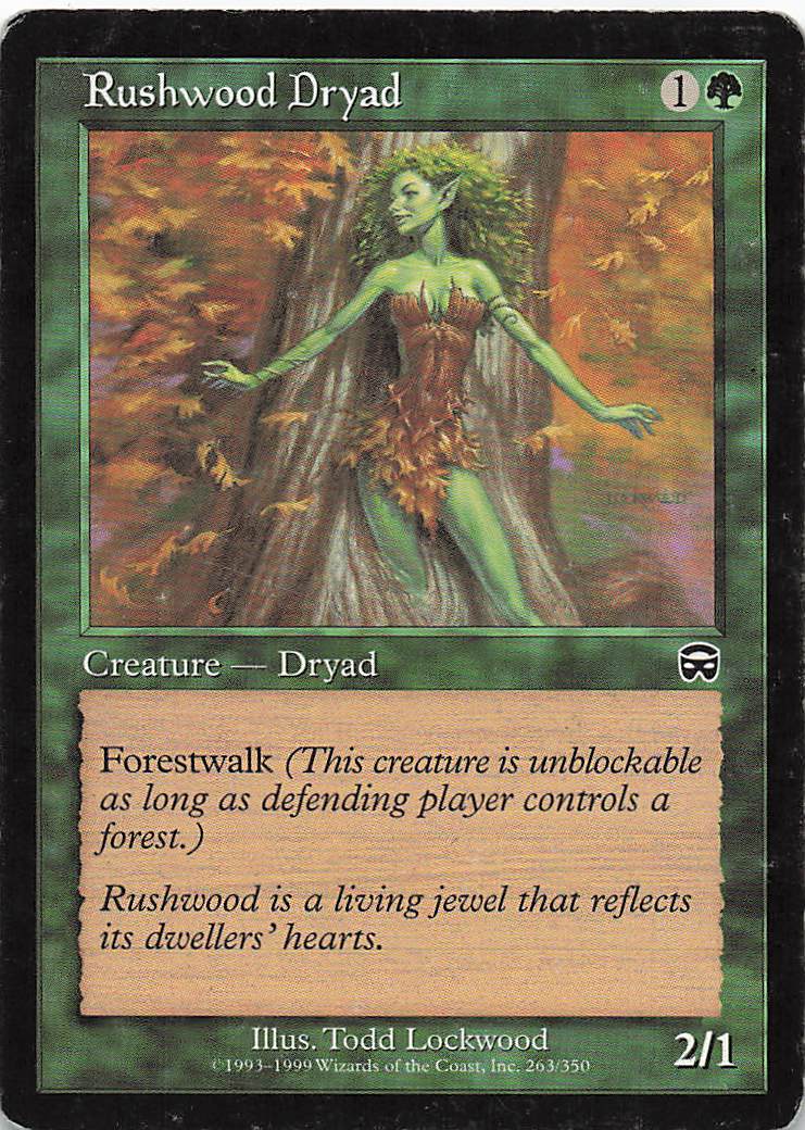 Magic The Gathering: Mercadian Masques EN: #263 Rushwood Dryad