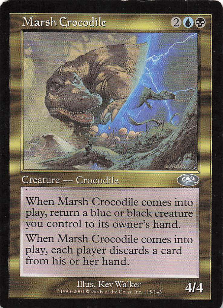 Magic The Gathering: Planeshift EN: #115 Marsh Crocodile