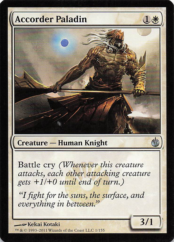 Magic The Gathering: Mirrodin Besieged EN: #1 Accorder Paladin