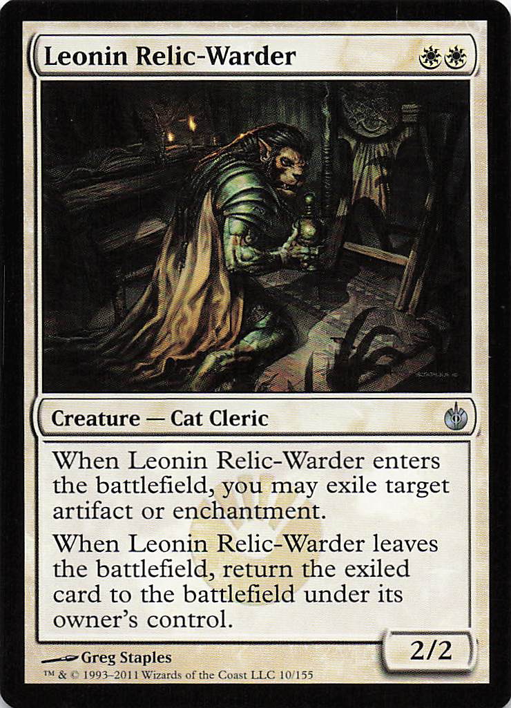 Magic The Gathering: Mirrodin Besieged EN: #10 Leonin Relic-Warder