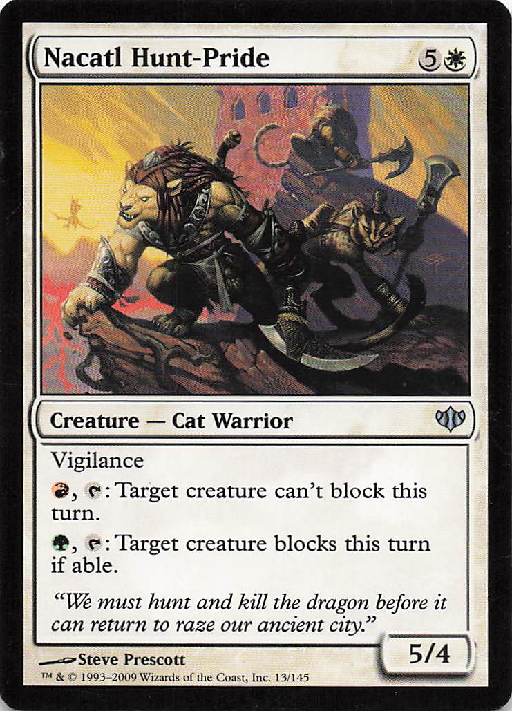 Magic The Gathering: Conflux EN: #13 Nacatl Hunt-Pride