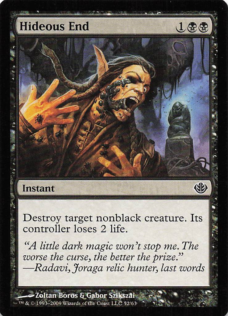 Magic The Gathering: Duel Decks: Garruk vs. Liliana EN: #52 Hideous End