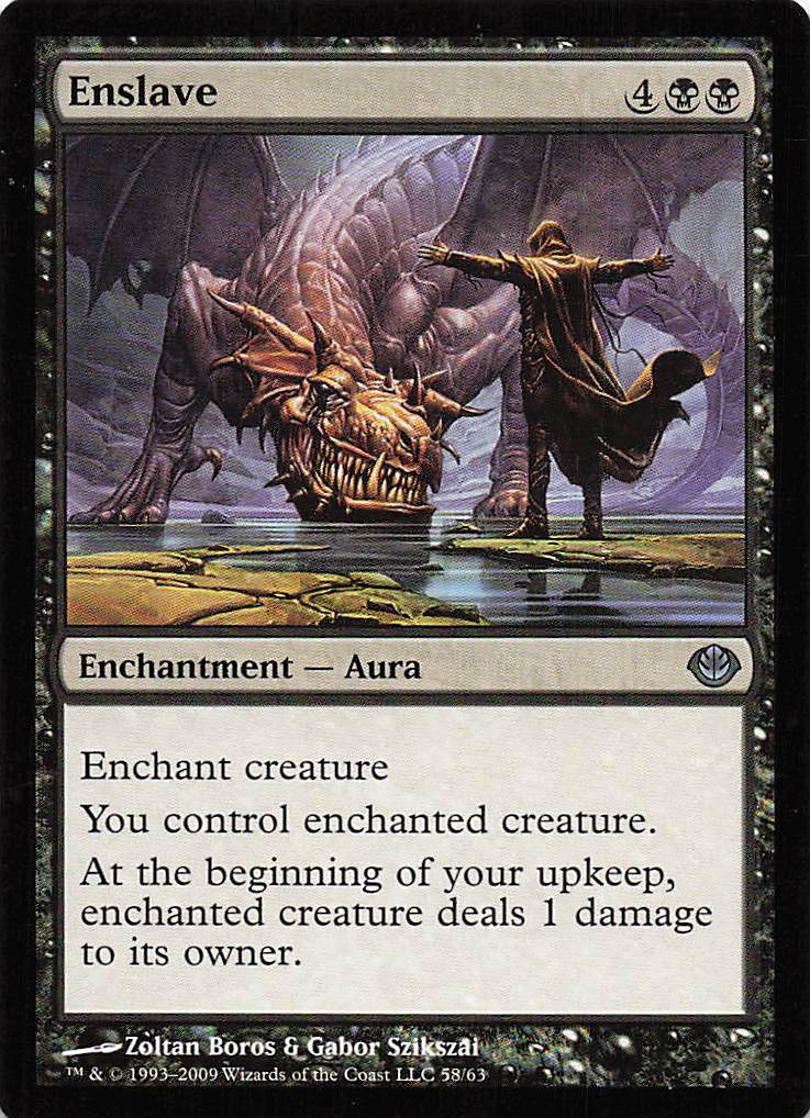 Magic The Gathering: Duel Decks: Garruk vs. Liliana EN: #58 Enslave