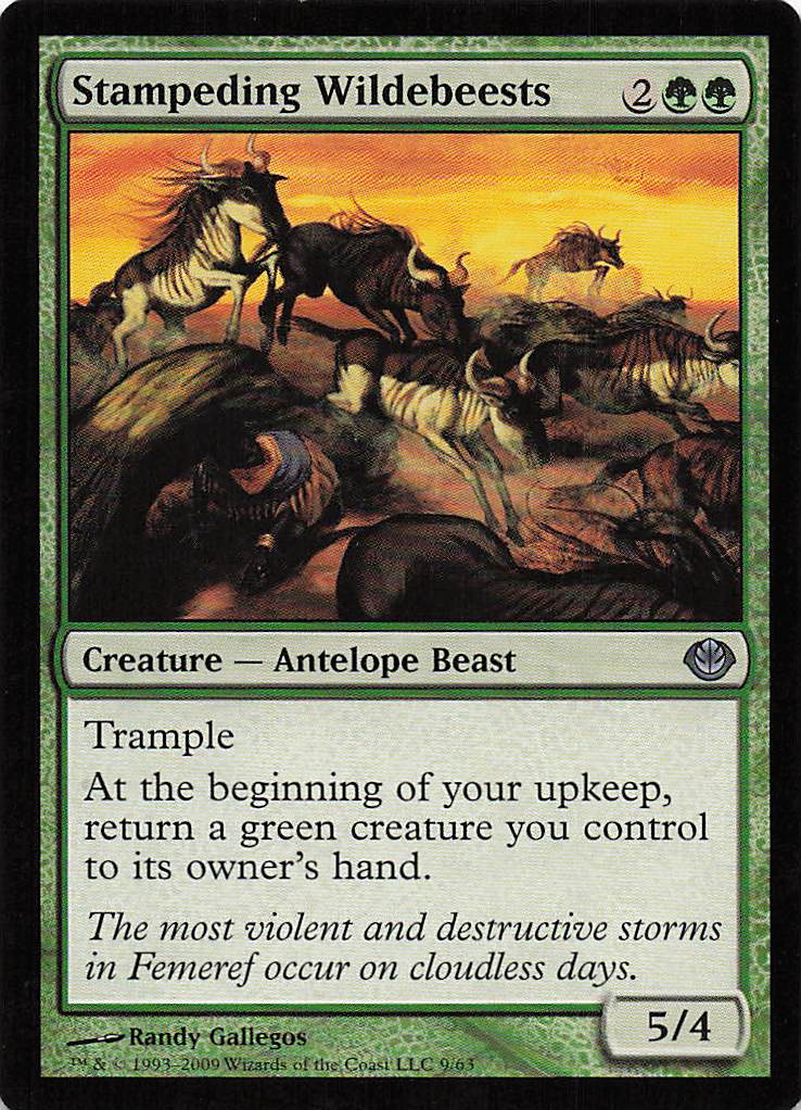 Magic The Gathering: Duel Decks: Garruk vs. Liliana EN: #9 Stampeding Wildebeests