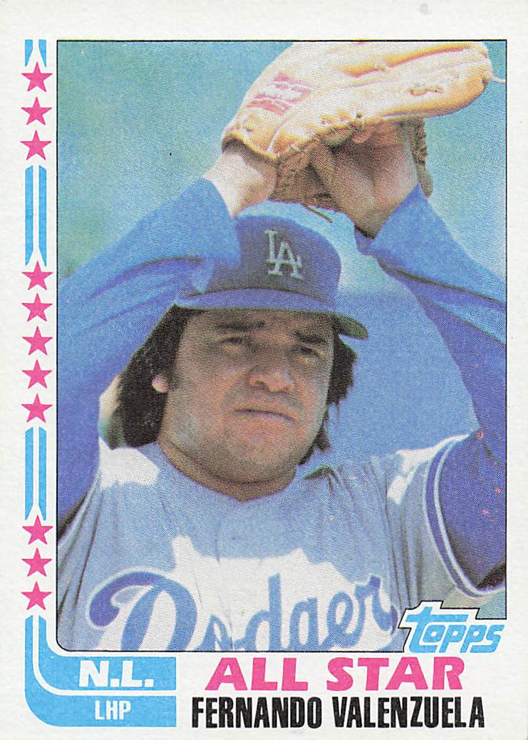 1982 Topps Baseball Fernando Valenzuela #345
