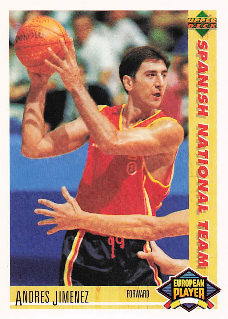 1991-92 Upper Deck International Italian Andres Jimenez #130