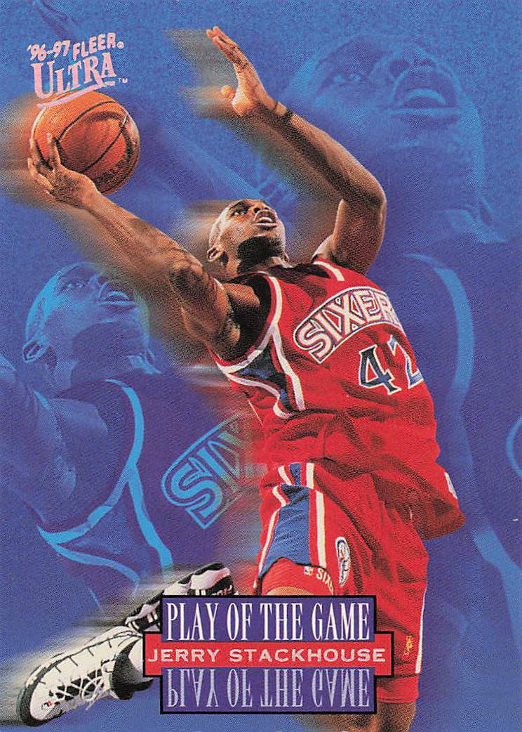 1996-97 Fleer Ultra Play of the Game Jerry Stackhouse #298