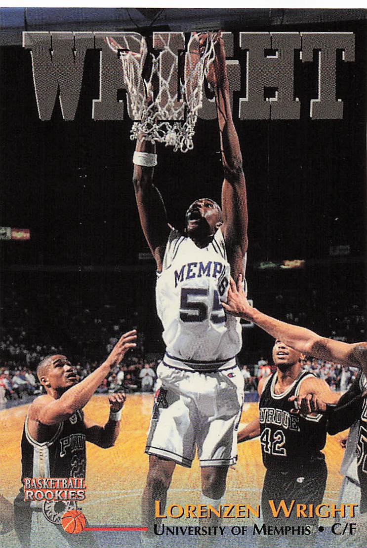 1996 Score Board Basketball Rookies Lorenzen Wright #10