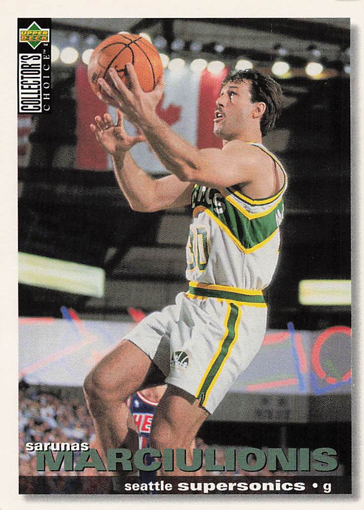 1995-96 Upper Deck Collector's Choice International German Sarunas Marciulionis #150