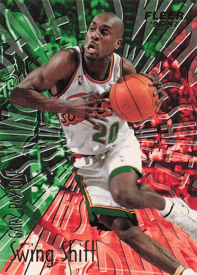 1996-97 Fleer Swing Shift Gary Payton #10