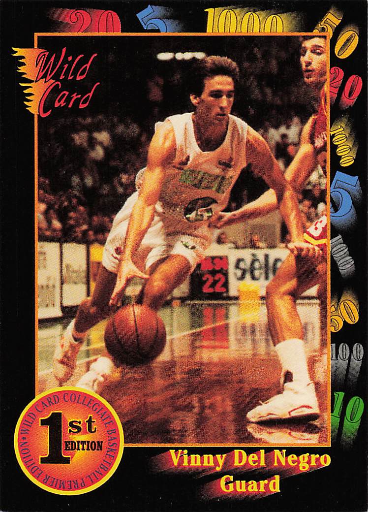 1992 Wild Card Collegiate Vinny Del Negro #79
