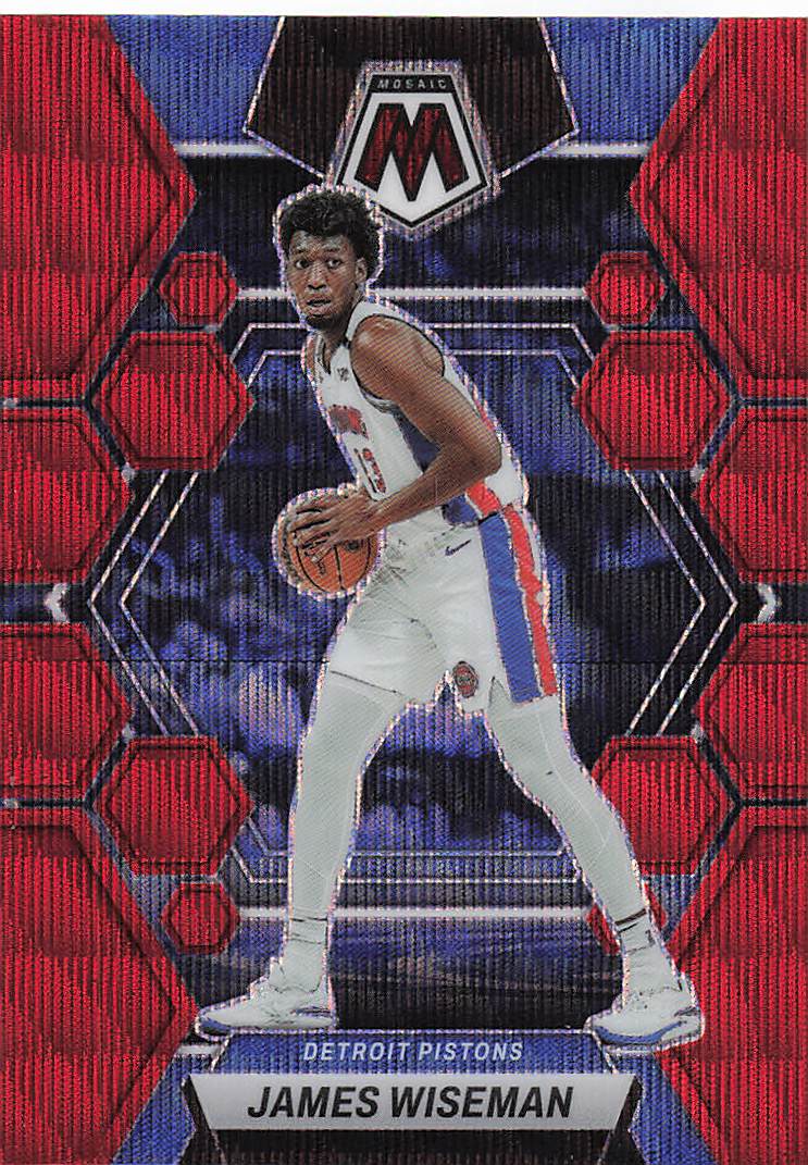 2022-23 Panini Mosaic Red Wave Mosaic James Wiseman #79