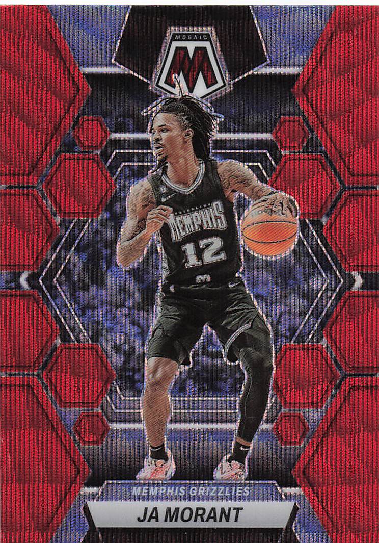 2022-23 Panini Mosaic Red Wave Mosaic Ja Morant #82