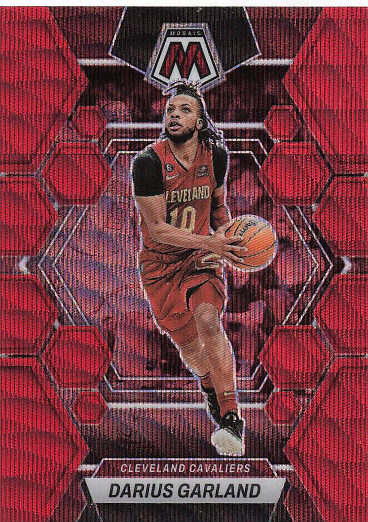 2022-23 Panini Mosaic Red Wave Mosaic Darius Garland #124