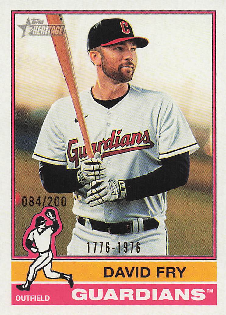 2025 Topps Heritage Baseball Bicentennial 084/200 David Fry #408