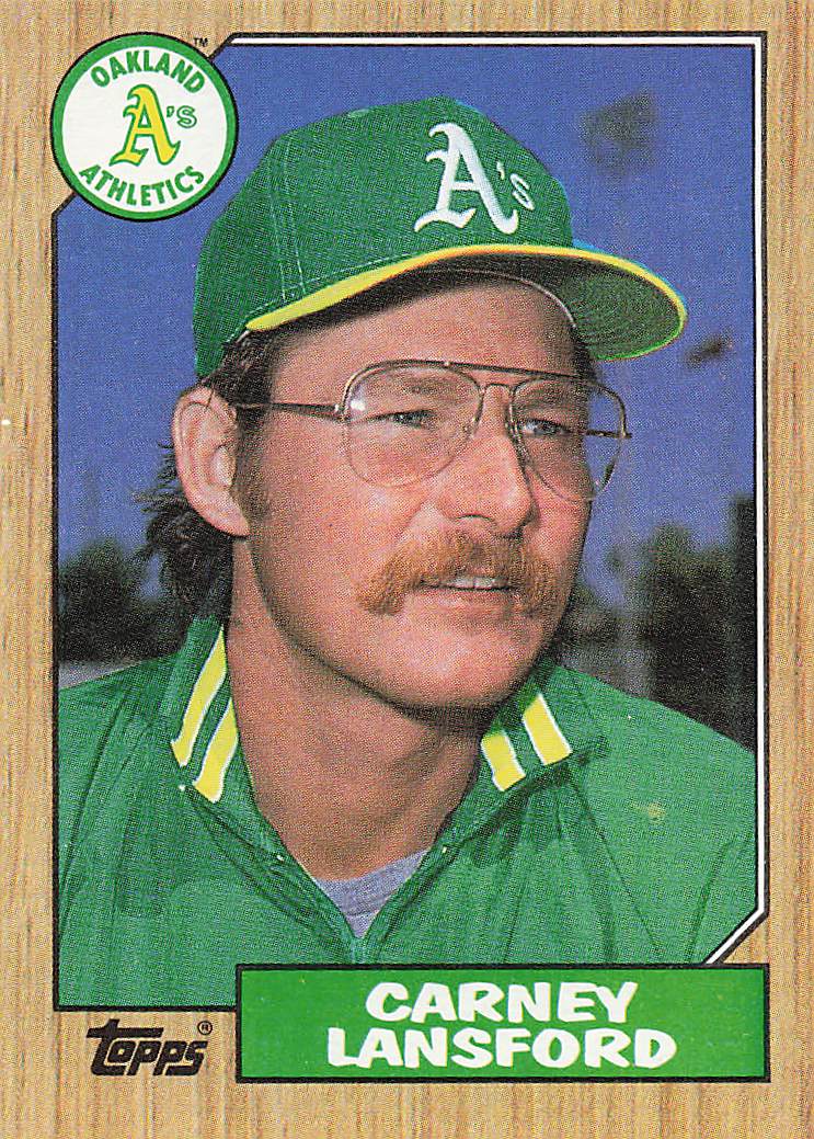 1987 Topps Baseball Carney Lansford #678