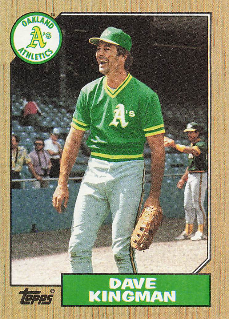 1987 Topps Baseball Dave Kingman #709