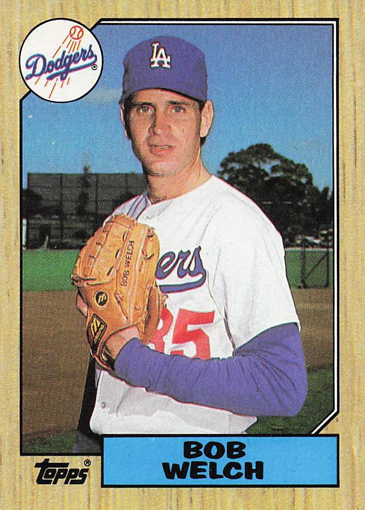 1987 Topps Baseball Bob Welch #328