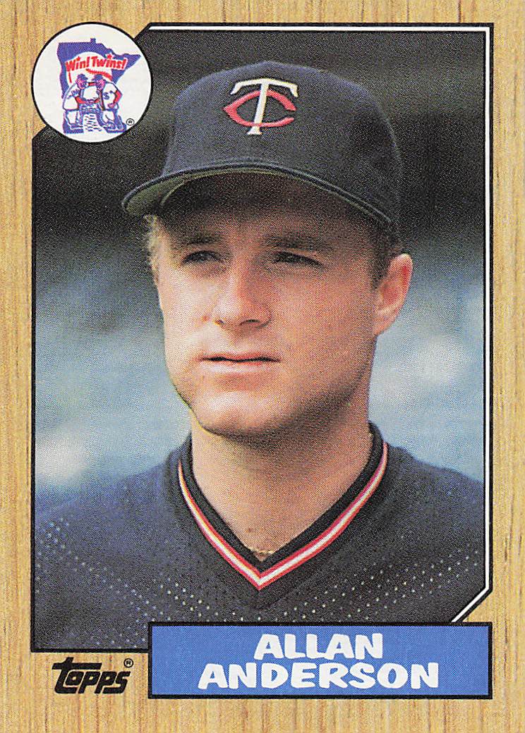 1987 Topps Baseball Allan Anderson #336