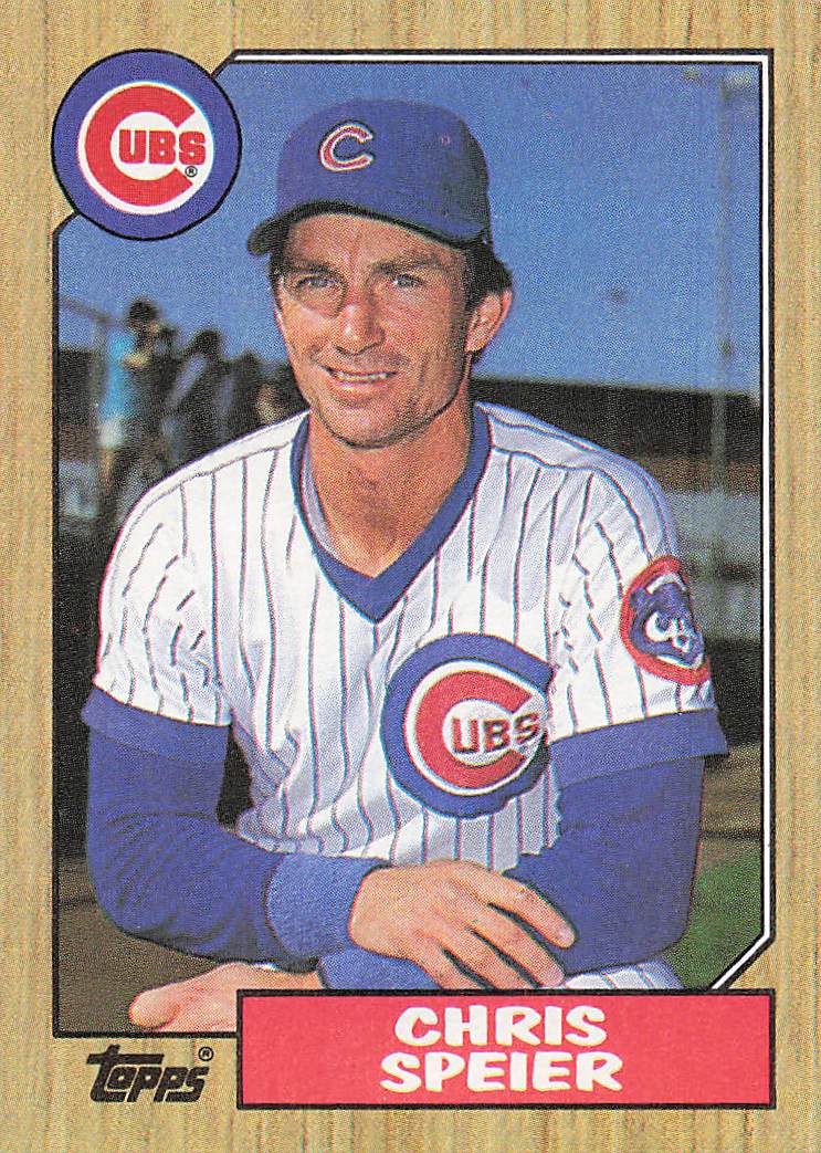 1987 Topps Baseball Chris Speier #424