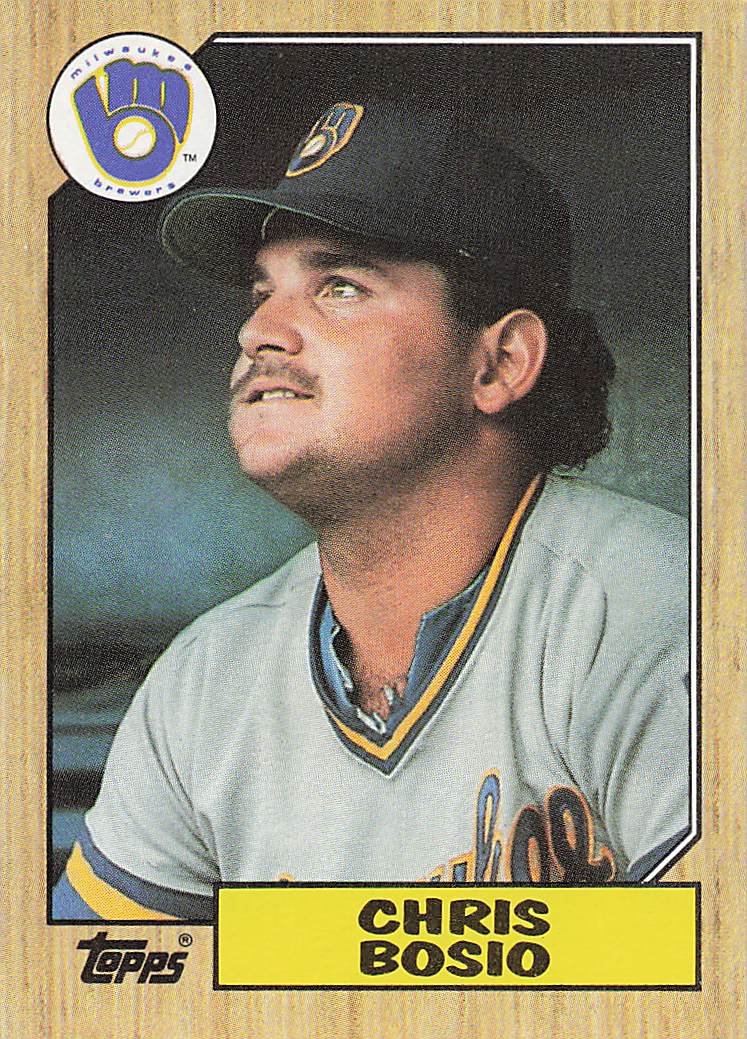 1987 Topps Baseball Chris Bosio #448