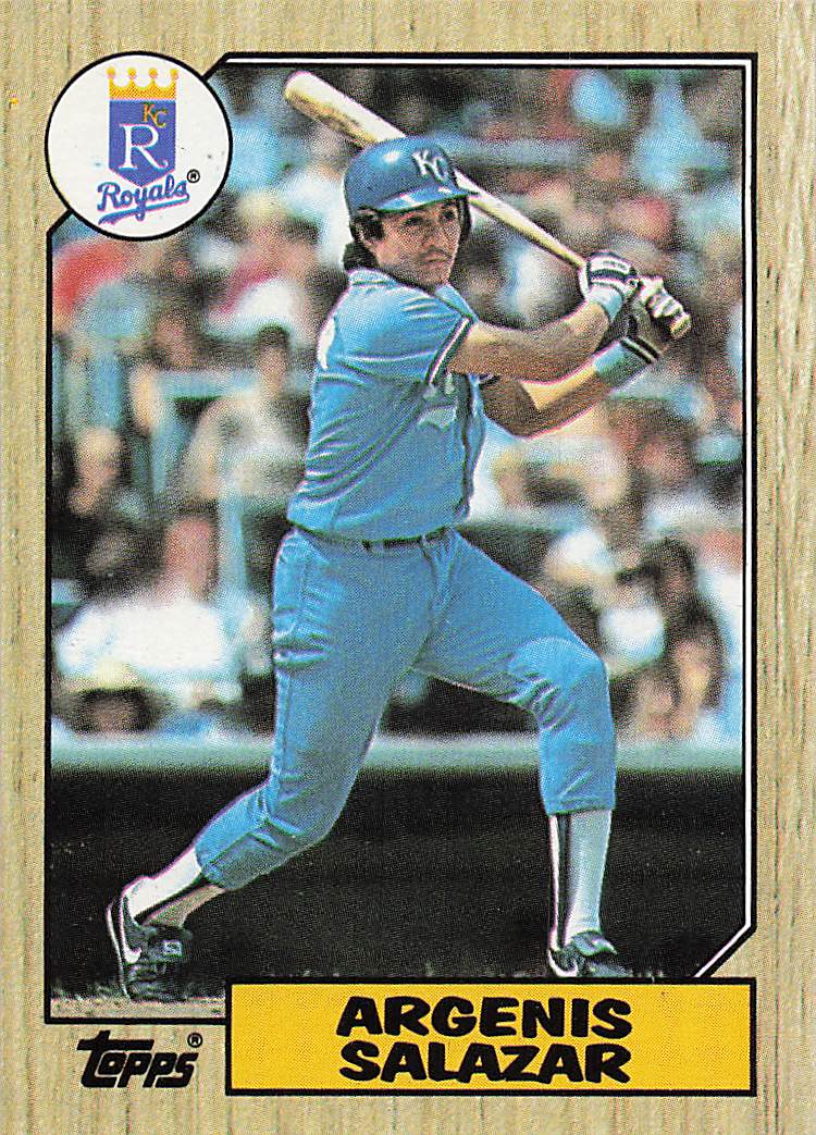 1987 Topps Baseball Argenis Salazar #533