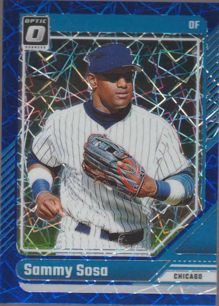 2024 Donruss Baseball Optic Blue Velocity Sammy Sosa #9