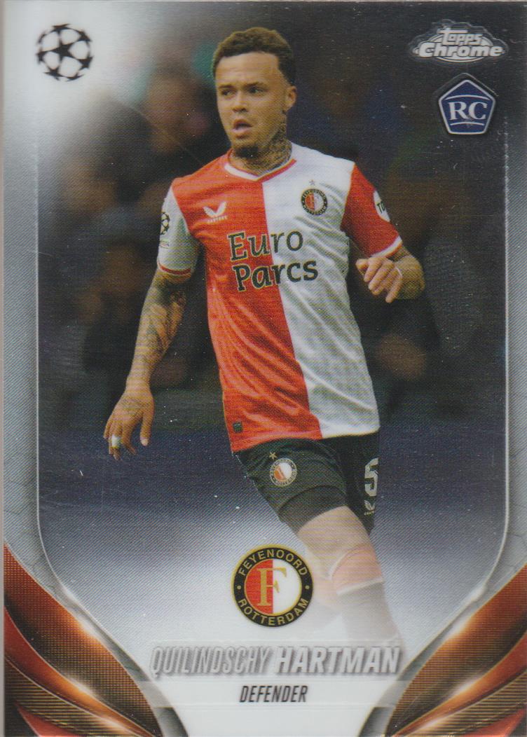 2023-24 Topps Chrome UEFA Club Competitions Quilindschy Hartman #185 RC