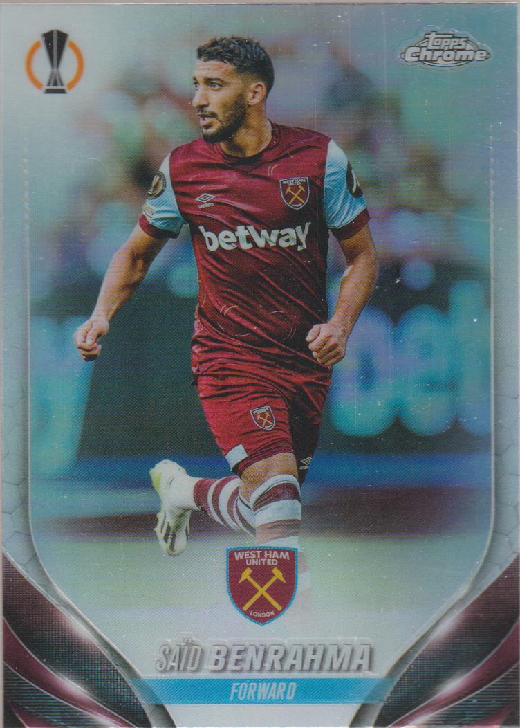 2023-24 Topps Chrome UEFA Club Competitions Refractor Said Benrahma #103