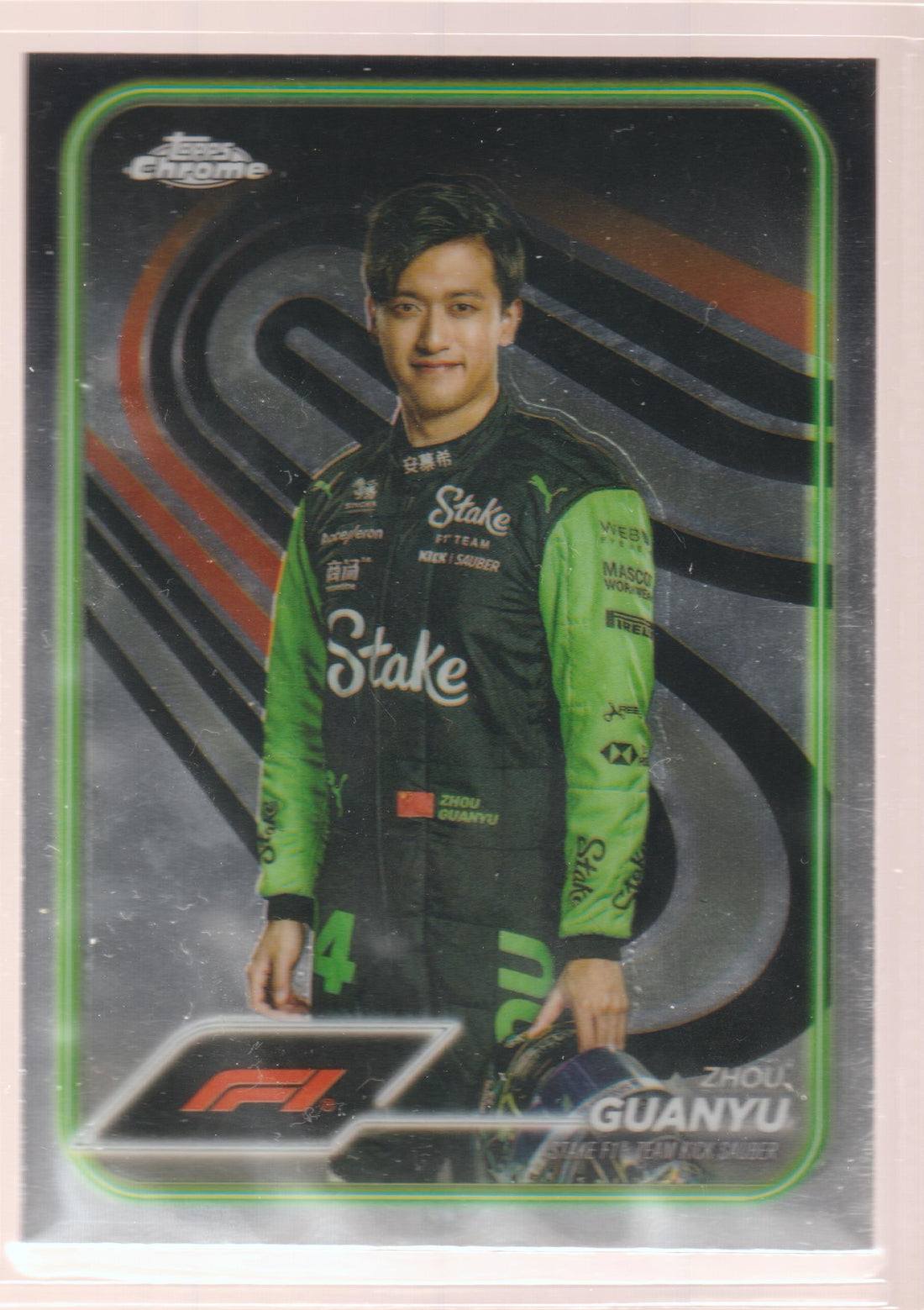 2024 Topps Chrome Formula 1 Zhou Guanyu #14