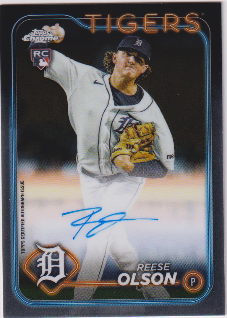 2024 Topps Chrome Rookie Autographs Reese Olson #RA-RO RC
