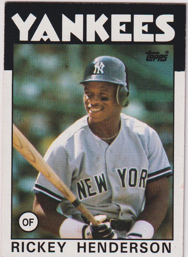 1986 Topps Baseball Rickey Henderson #500