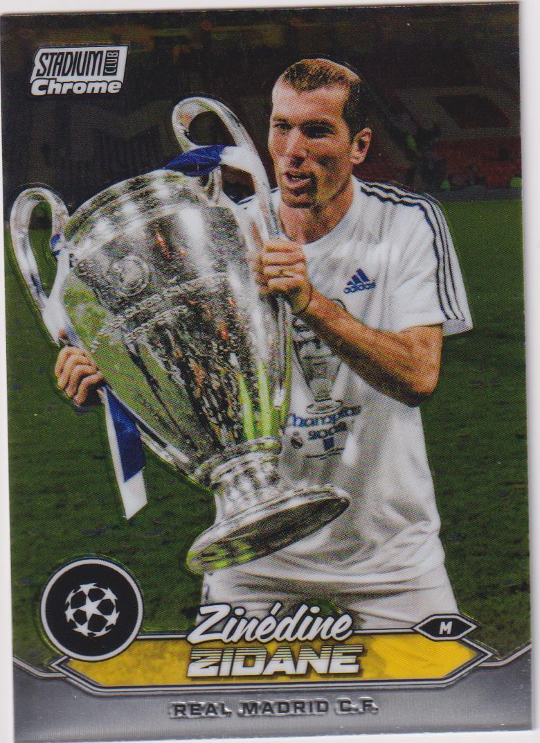 2023-24 Topps Stadium Club Chrome UCL Zinedine Zidane #5