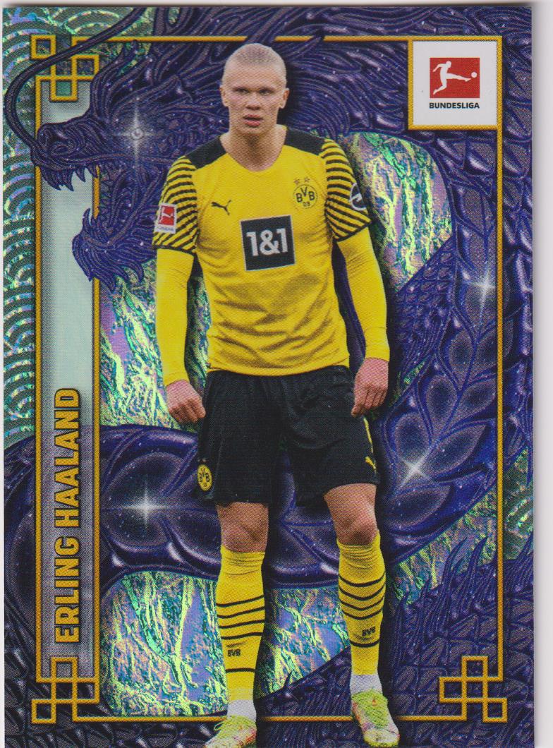 2023-24 Topps Bundesliga Jade Edition Dragonheart Erling Haaland #DH-21