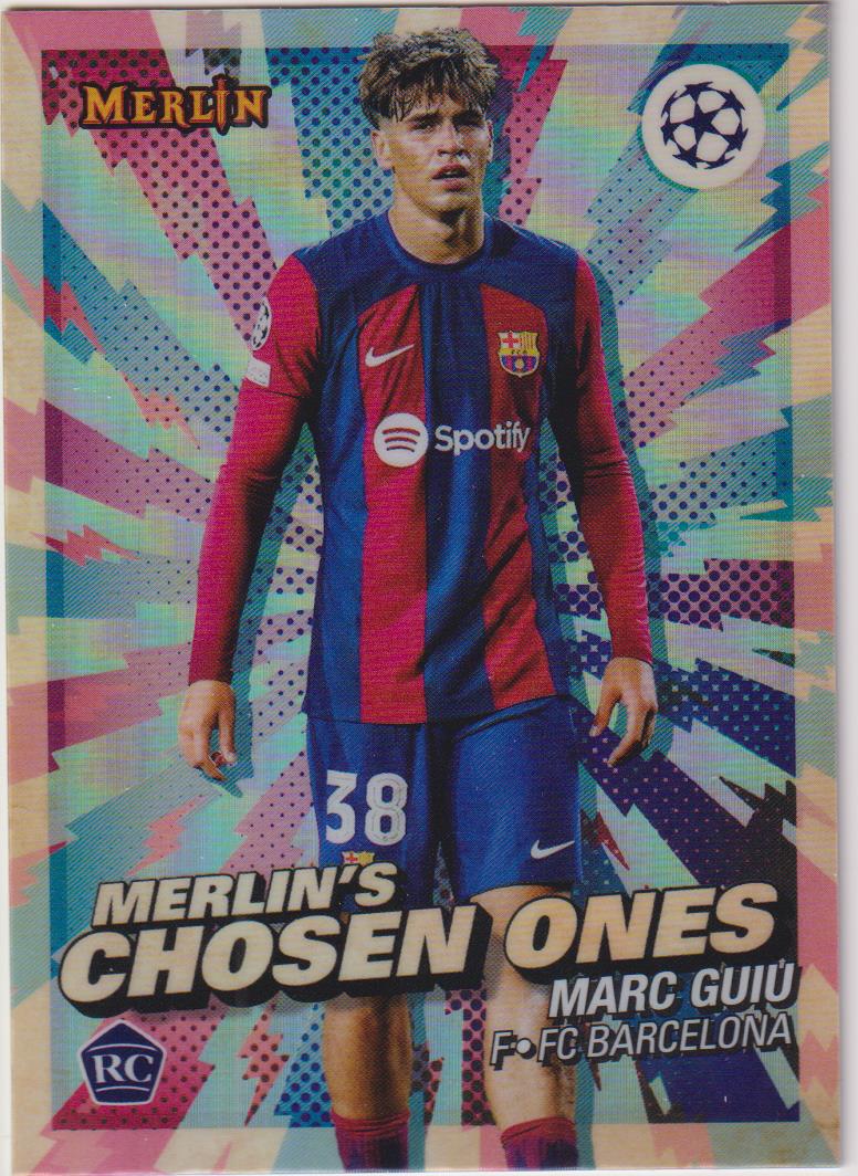 2023-24 Topps Merlin UEFA Club Competitions Merlin's Chosen One Marc Guiu #MC-6 RC