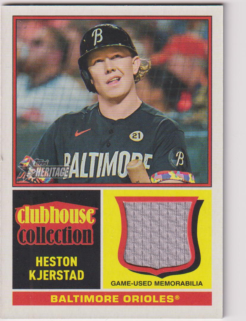 2025 Topps Heritage Baseball Clubhouse Collection Heston Kjerstad #CCR-HK