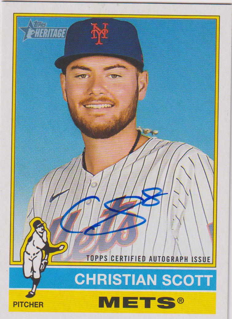 2025 Topps Heritage Real One Autographs Christian Scott #ROA-CS